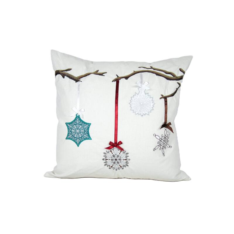 Limb Ornament Accents 20" by 20" Pillow Feather