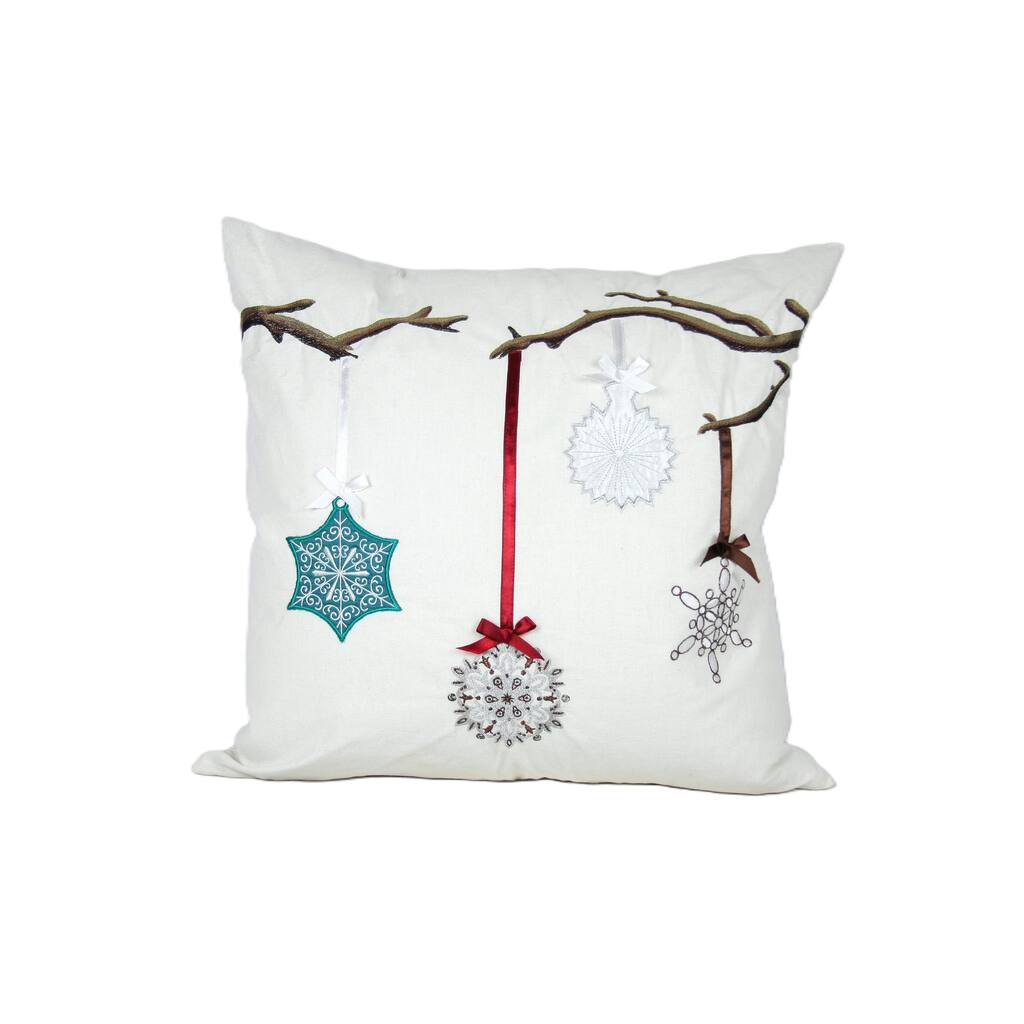 Limb Ornament Accents 20" by 20" Pillow Feather