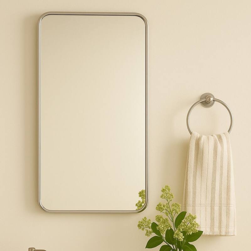 TEHOME Garnes Recessed or Surface Mount Framed Medicine Cabinet with Adjustable Shelves