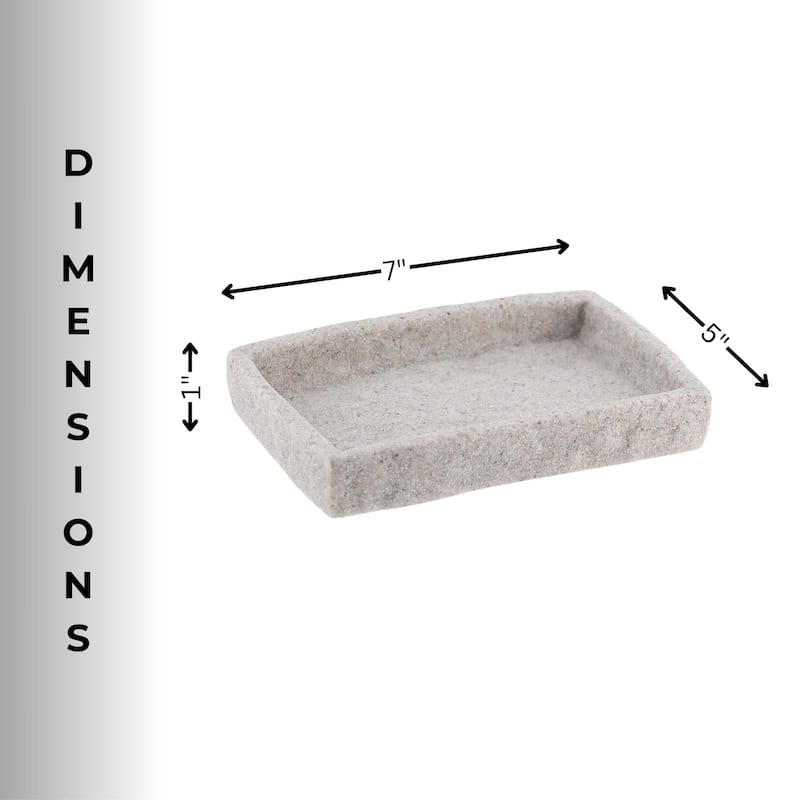 Collection Stone Effect Bath Accessory Set-4 pieces