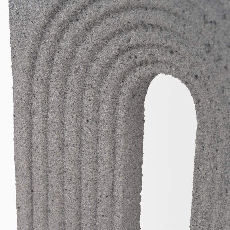 Kacia Resin Textured SandStone / Gray Decorative Object