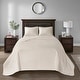 preview thumbnail 3 of 107, Madison Park Mansfield Reversible Oversized 3-piece Solid Texture Bedspread Quilt Set with Matching Shams
