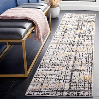 SAFAVIEH Amelia Mladenka Abstract Distressed Rug - 2' x 8' Runner