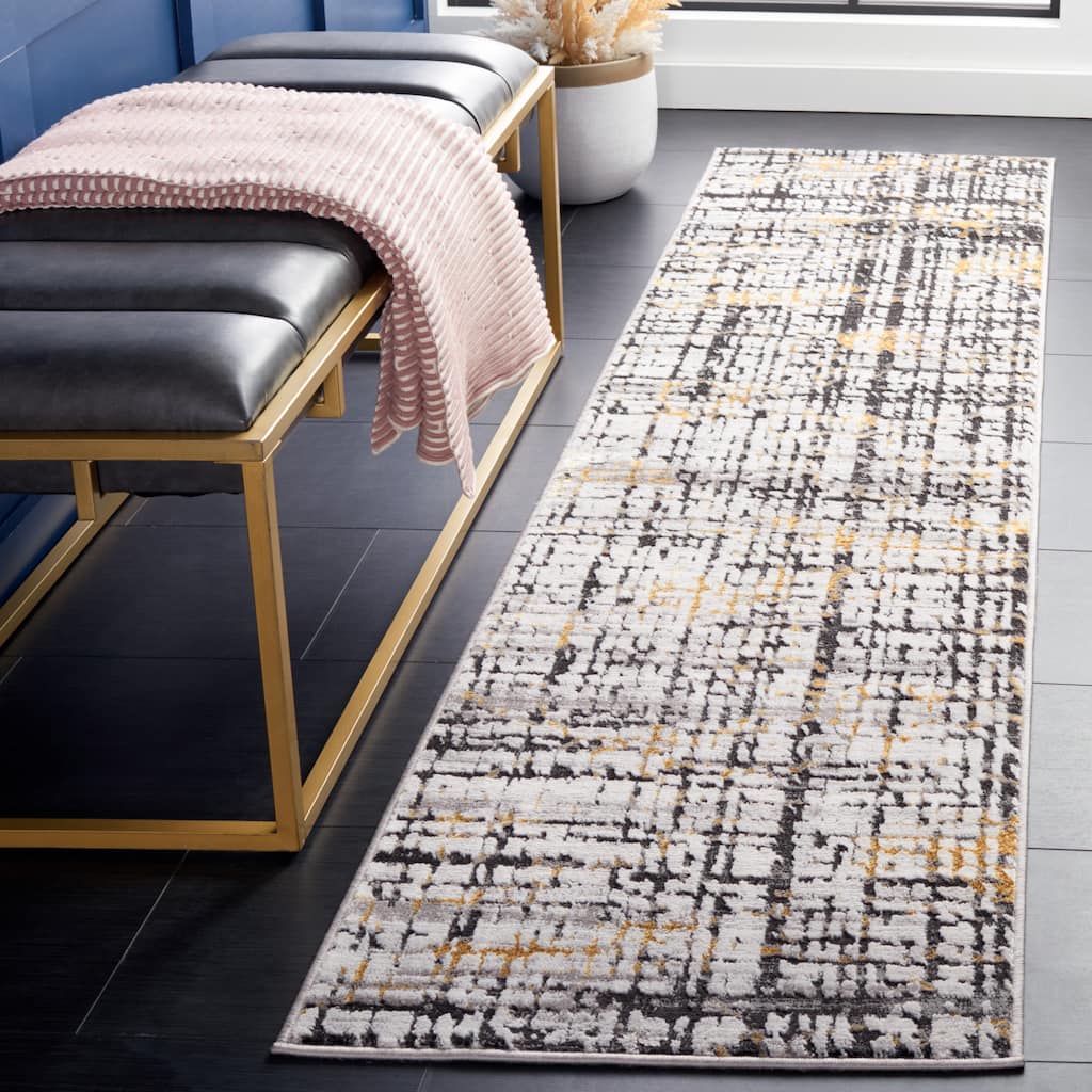 SAFAVIEH Amelia Mladenka Abstract Distressed Rug - 2' x 8' Runner