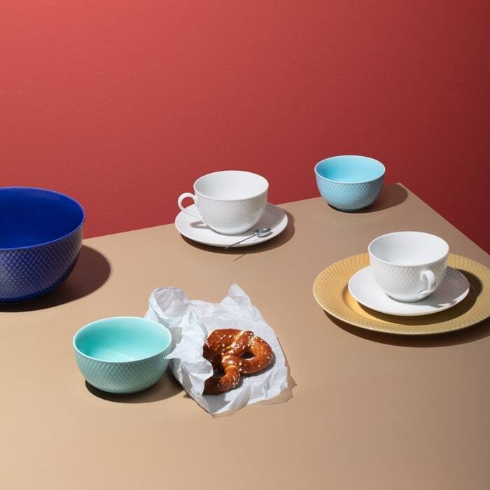 Lyngby Porcelæn Rhombe Color Bowl, Ø: 5.1"