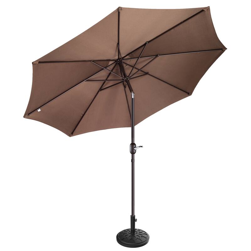 Villacera 9-Foot Outdoor Patio Umbrella with Base