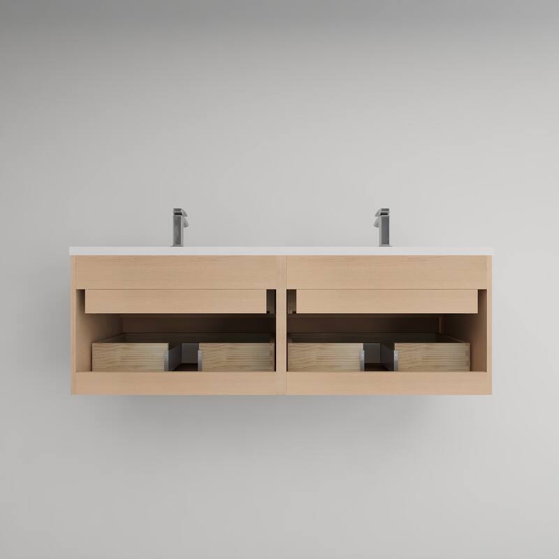 Victoria 48'' Floating Vanity with Double Reinforced Acrylic Sink - 47.5