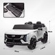 preview thumbnail 6 of 8, Licensed Cadillac Escalade Ride-On Car with Dual Control, Suspension & Extended Run-Time - White
