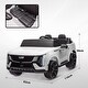 preview thumbnail 6 of 9, Licensed Cadillac IQ 2025 12V 2-Seater Ride-On Truck for Kids, Remote Control, Suspension Wheels, LED Lights, and Music - White