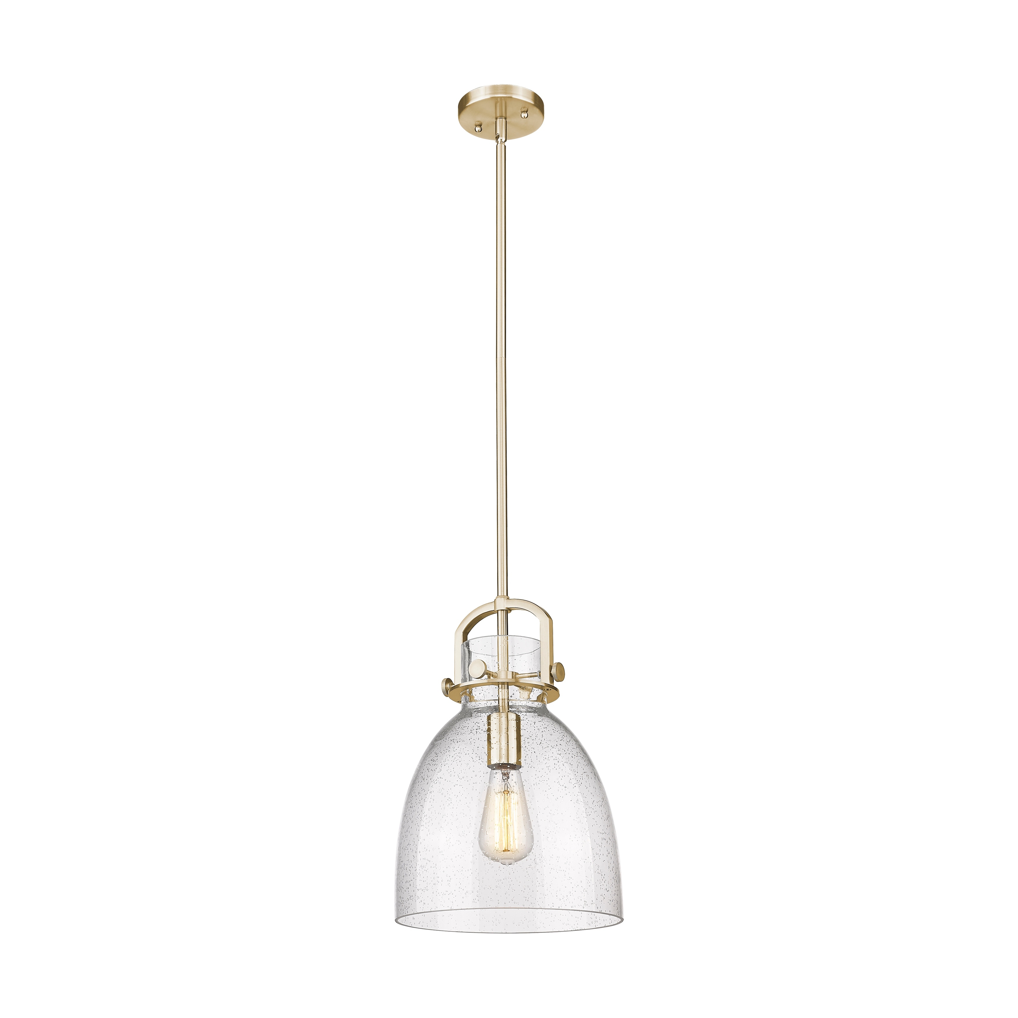 Innovations Lighting Newton Bell - 1 Light 10" Stem Hung Pendant