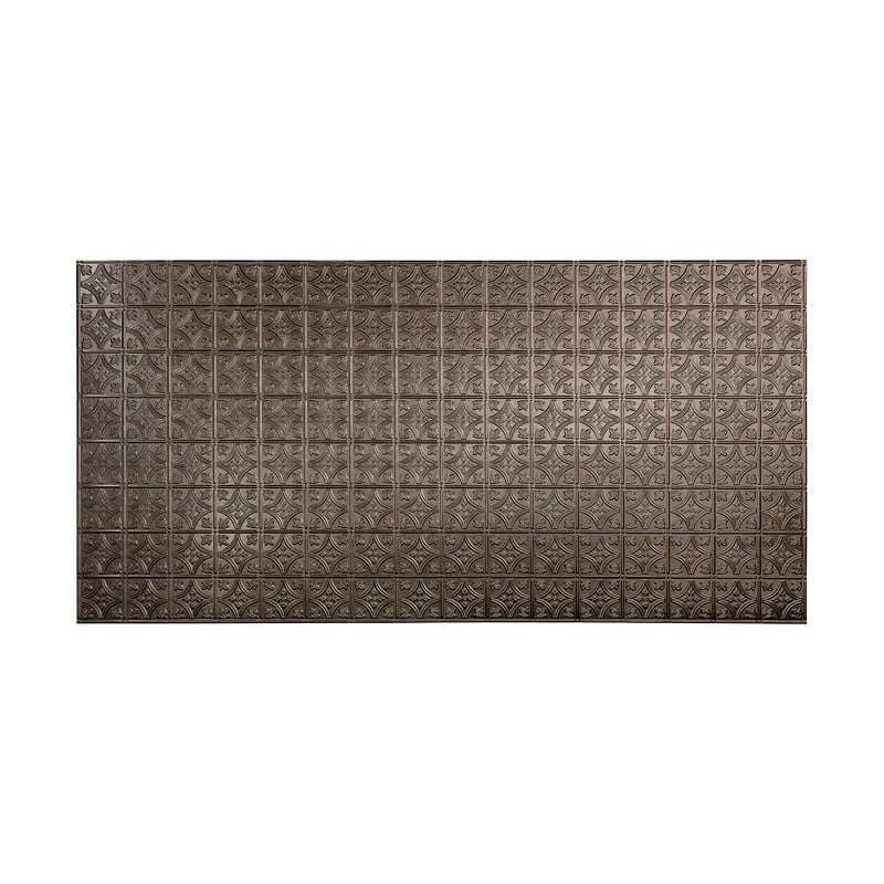 FASÄDE Traditional 1 4-foot x 8-foot PVC Wall Panel in Smoked Pewter - 4 x 8