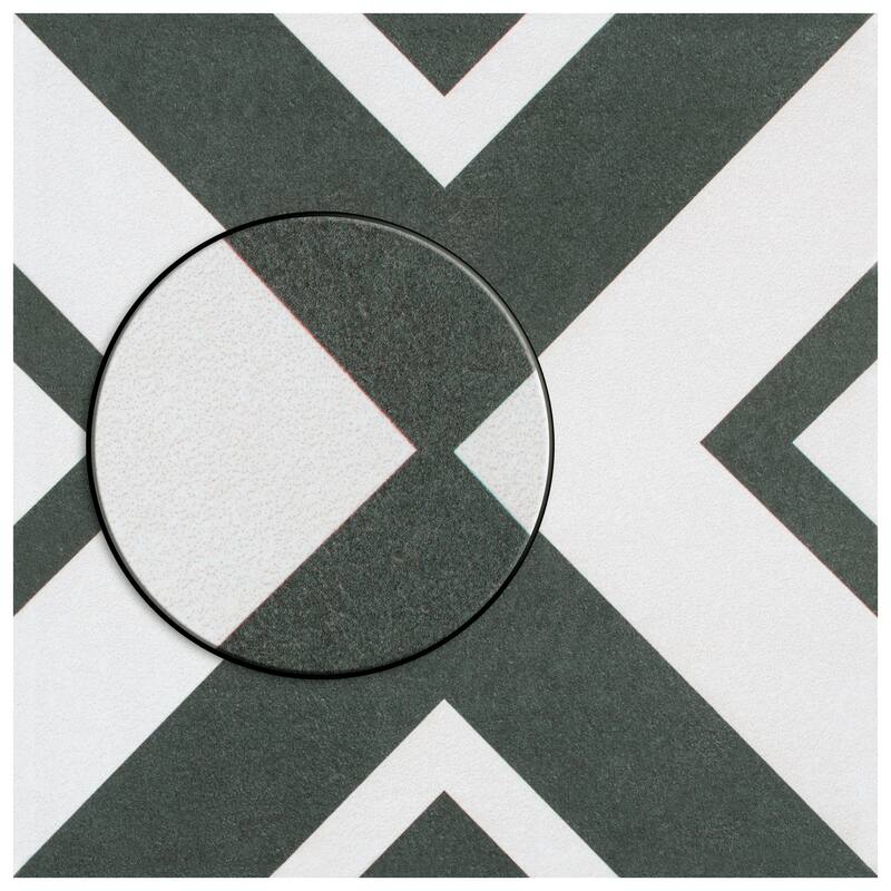 Merola Tile Twenties Vertex 7-3/4" x 7-3/4" Ceramic Floor and Wall Tile