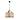 5 Light Drum Chandelier iron frame in matt black finish,beige bamboo shade,dark leather - 17.7"W x 17.7"D x 20.9"H