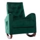 preview thumbnail 25 of 39, Baby Room High Back Rocking Chair Nursery Chair , Comfortable Rocker Fabric Padded Seat ,Modern High Back Armchair