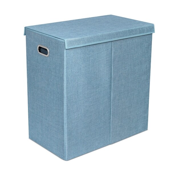 BirdRock Home Double Laundry Hamper with Removable Liners