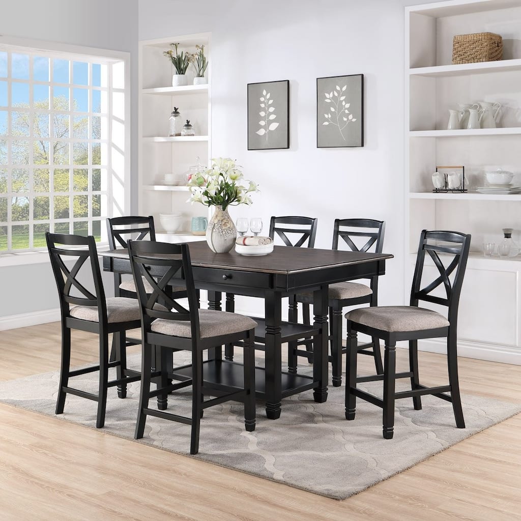 DTY Indoor Living Georgetown 7-Piece Counter Height Dining Set