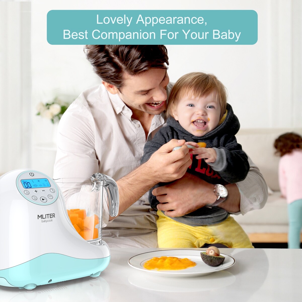 Mliter Babycook 5 in 1 Baby Food Processor Steam Cooker With Blending Mixing Chopping Sterilizing and Warming Reheating