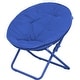preview thumbnail 5 of 7, Kids' Solid Color Faux Fur Folding Saucer Chair