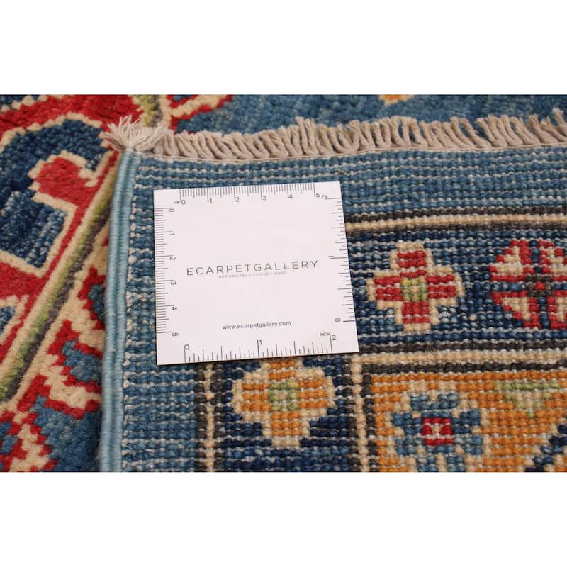 ECARPETGALLERY Hand-knotted Finest Ghazni Blue Wool Rug - 5'11 x 8'8