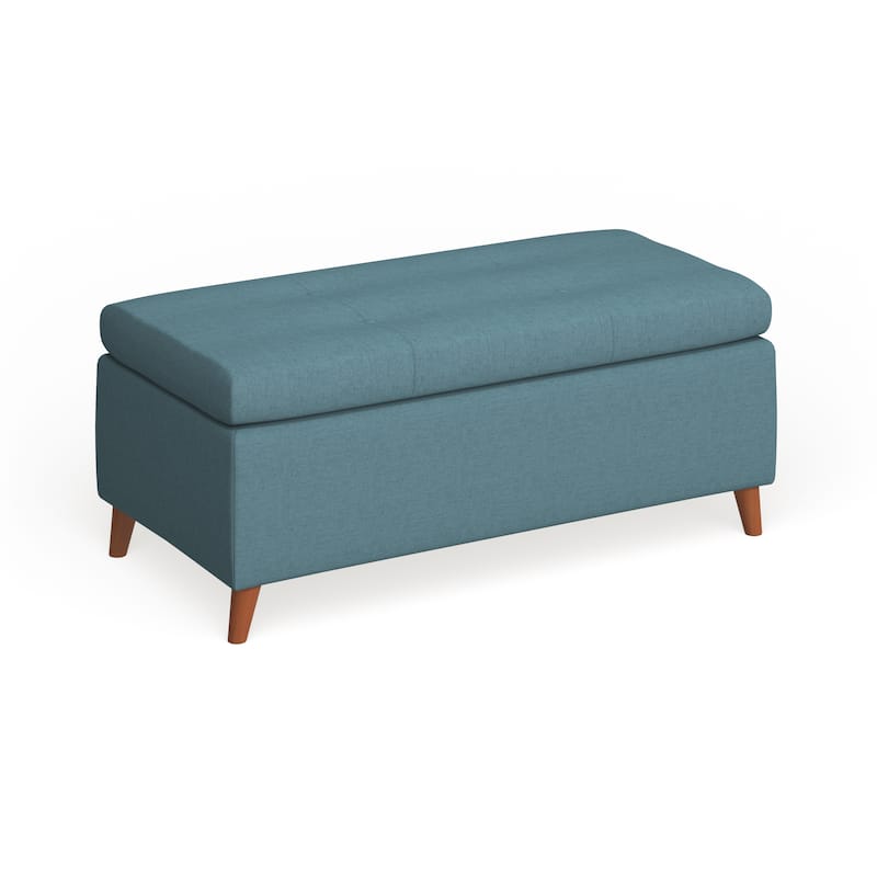 Christopher Knight Home Carson Carrington Umea Mid-century Storage Ottoman Bench - Teal