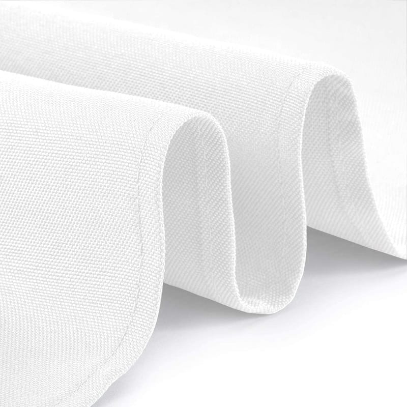 White Square Tablecloth Covers 2 Pack 200 GSM Wrinkle-Resistant Fabric