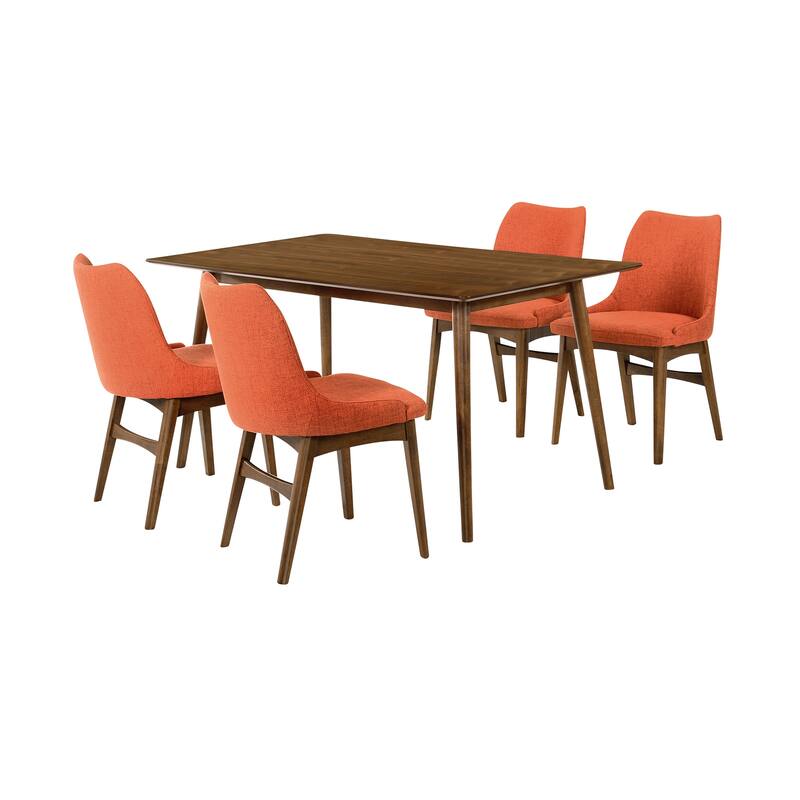 Westmont and Azalea Grey and Black Wood 5 Piece Dining Set