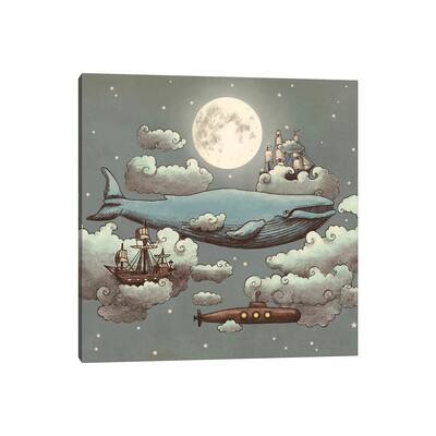iCanvas "Ocean Meets Sky Square No. 1" by Terry Fan Canvas Print