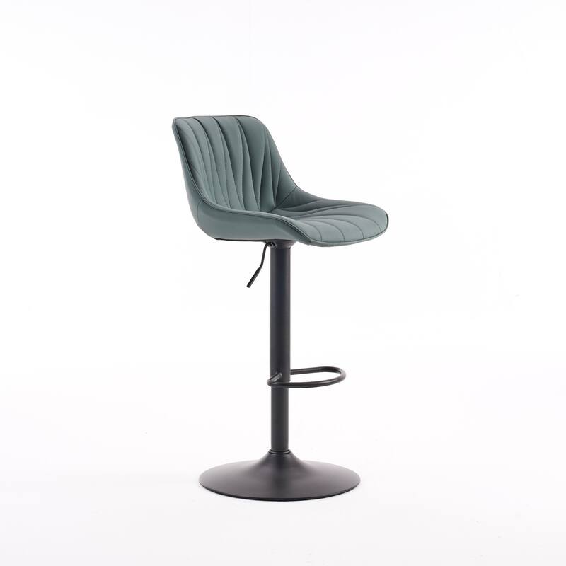 Swivel Upholstered Bar Stools Set of 2, Height Counter Stools