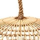 preview thumbnail 7 of 8, Open-Weave Wicker Ceiling Light