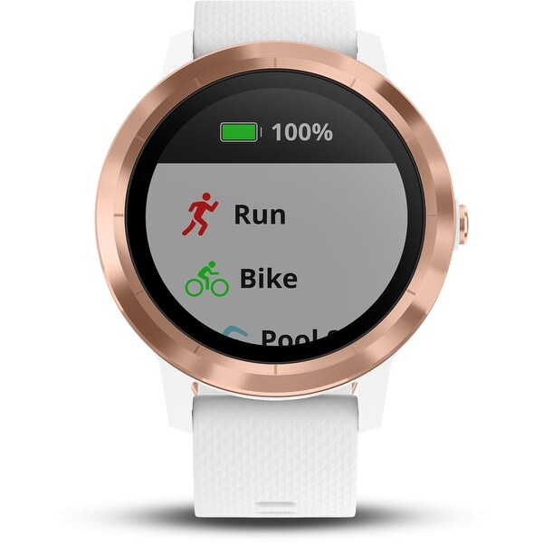 garmin vivoactive 3 white with rose gold hardware