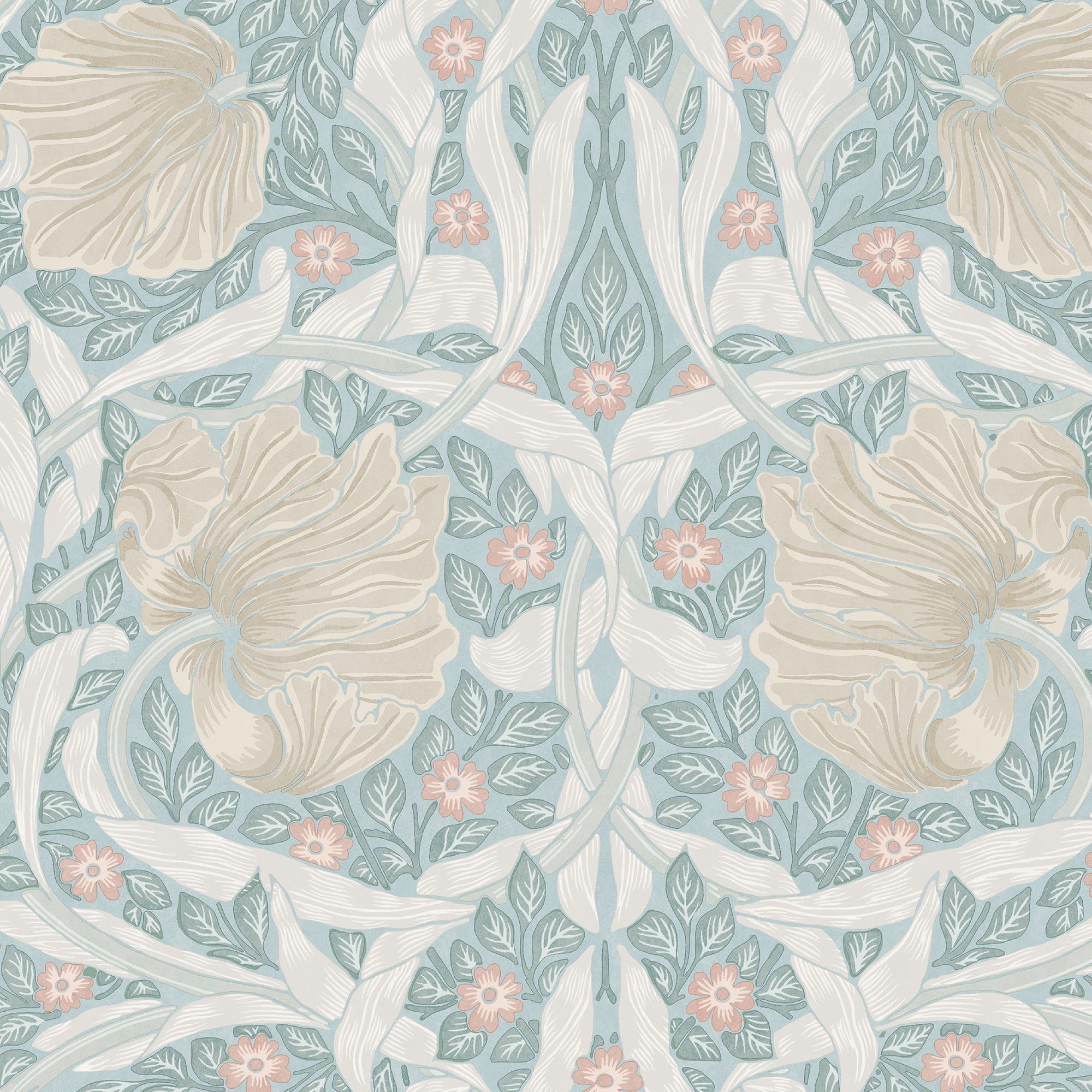 William Morris Pimpernel Ocean Wallpaper