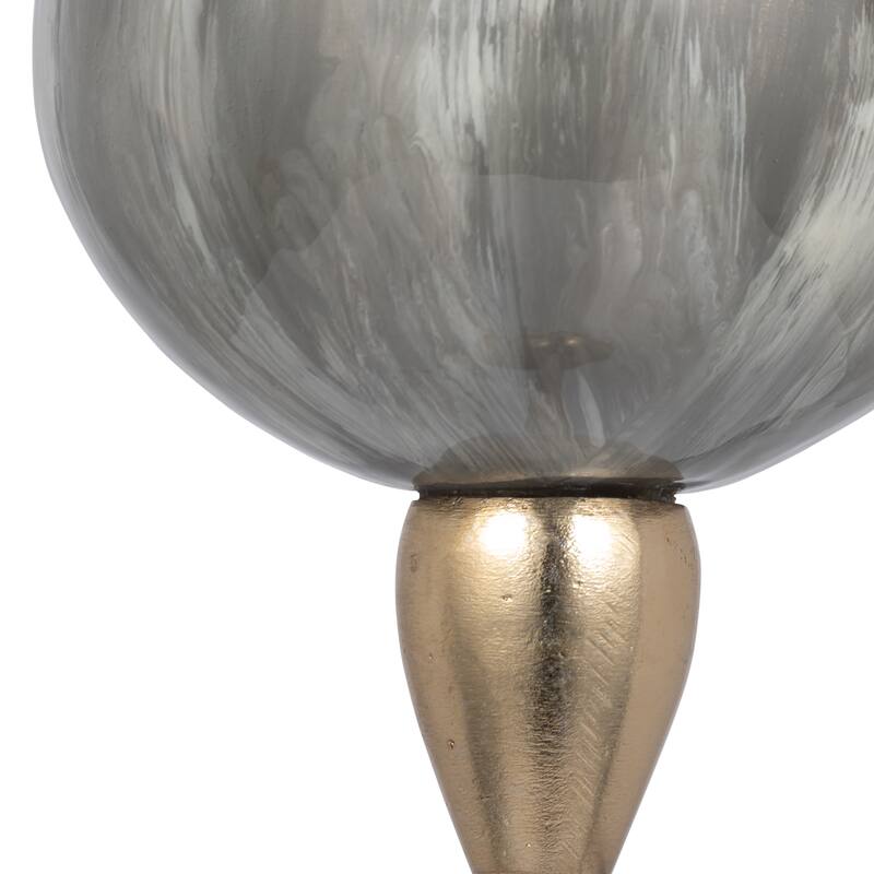 Glass Modern Stem Round Tealight Candle Holder