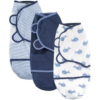 Hudson Baby Infant Boy Cotton Swaddle Wrap, Whale, 0-3 Months - Whale - 0-3 Months