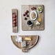 preview thumbnail 3 of 13, Mango Wood and Stainless Steel Folding Cheese and Serving Board - 26.0"L x 23.5"W x 1.0"H