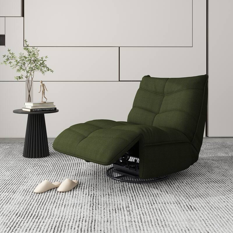Rearden 35.5" Swivel Glider Manual Recliner Gaming Lounge Chair