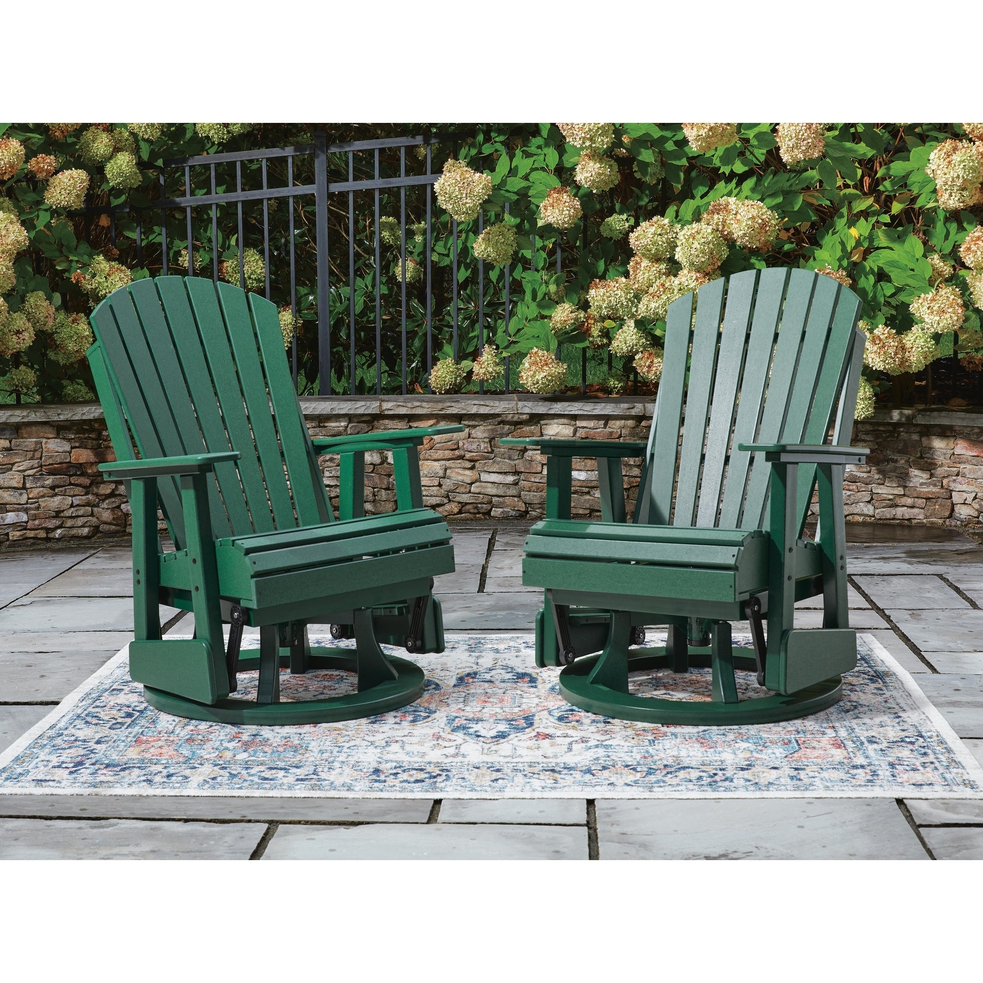Signature Design by Ashley Hyland Wave Outdoor Swivel Glider Chair - 31"W x 30"D x 42"H