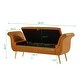 preview thumbnail 50 of 65, Armed Ottoman Bench PU Leather Bench Button Tufted Sofa Stool Bench Footrest Stoolfor Entryway, Living Room and Window