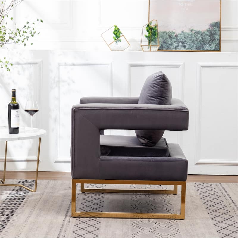 Contemporary Upholstered Accent Arm Chair