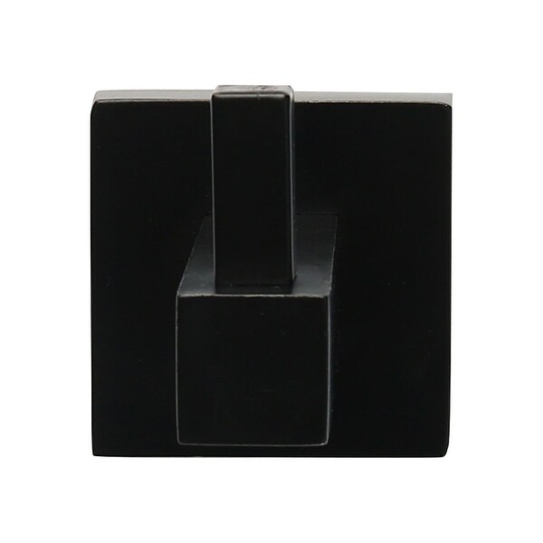 Stainless Steel Bathroom Wall Mount Towel Rack Hanger Organizer Black Painting - 1.73"x2.76"x2"(L*W*H)