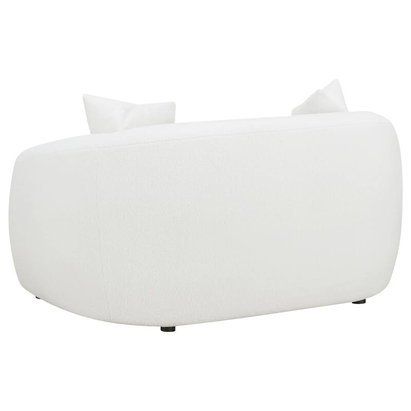 Isabella Faux Sheepskin Upholstered Sofa Set Natural
