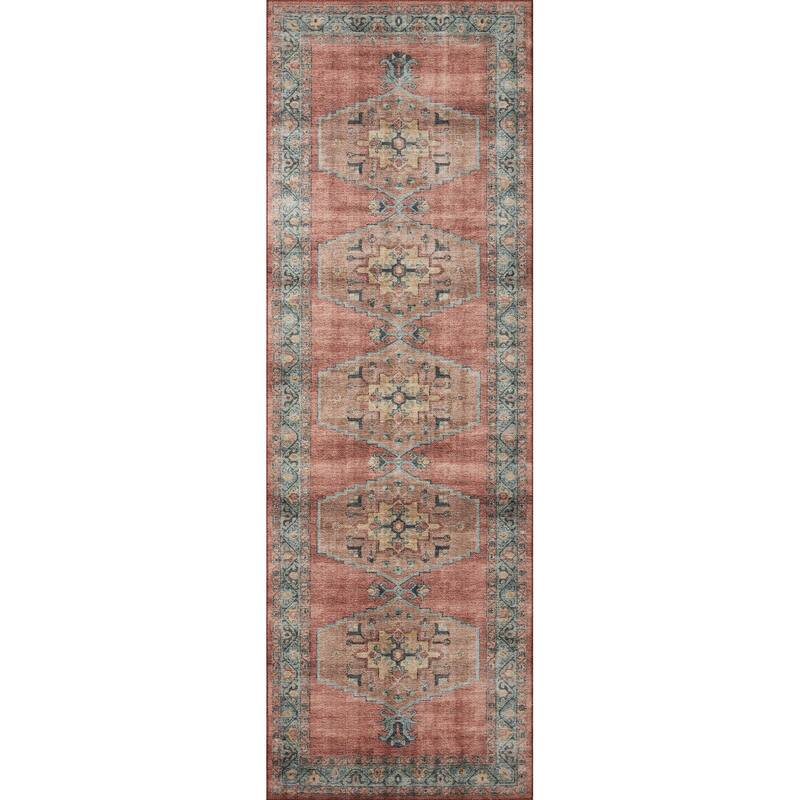 Alexander Home Meghan Vintage Royal Area Rug - 2' 6" x 11' 6" - Runner/Rectangle