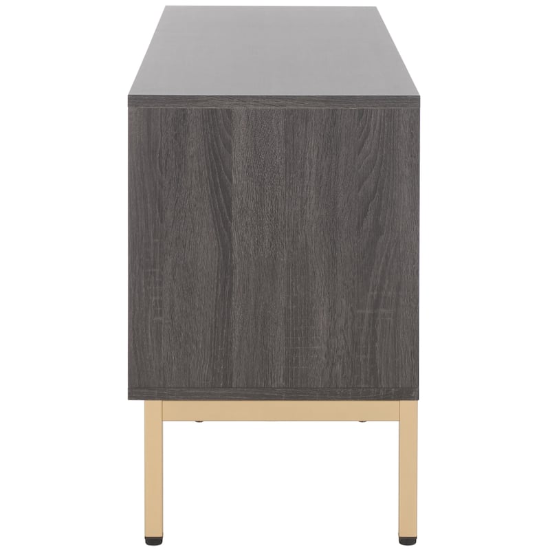 SAFAVIEH Lylia 4-Door Entertainment Media Stand (Fits up to 65" Flatscreen TV) - 60.8 in. x 17.7 in. x 24.6 in.