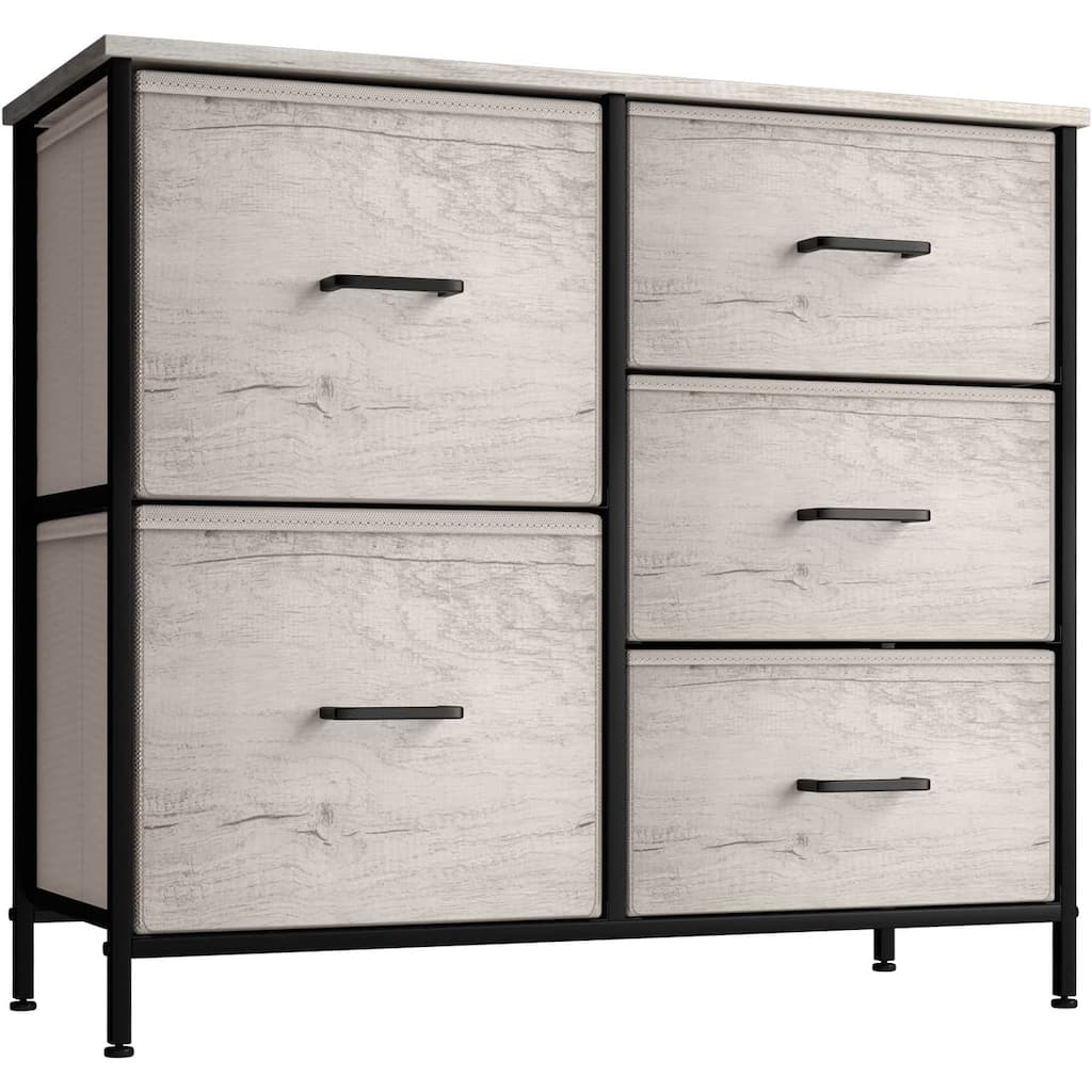 Dresser w/ 5 Drawers - Furniture Storage Tower Unit for Home, Bedroom