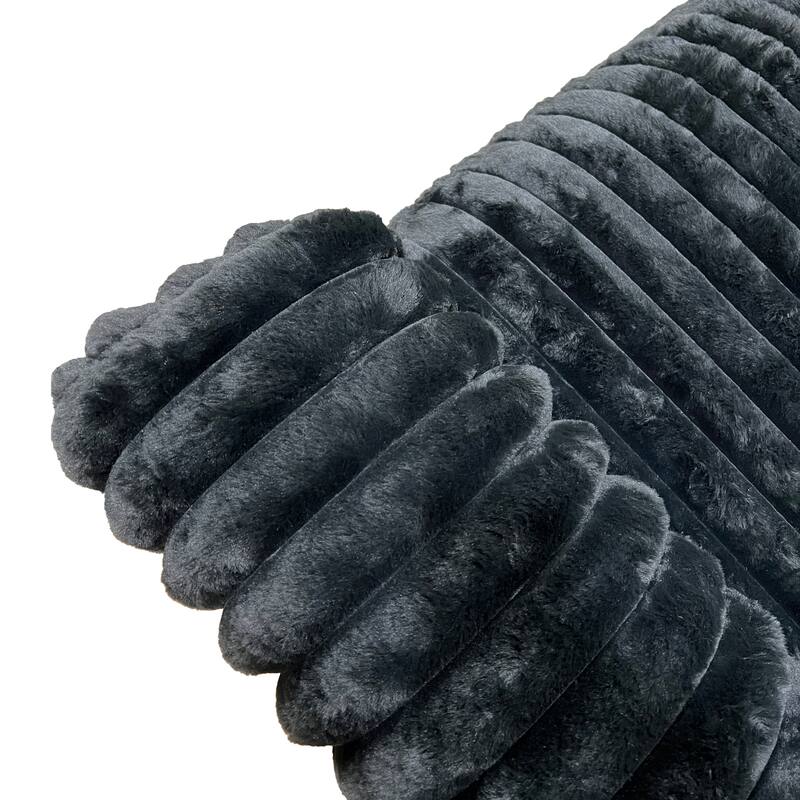 Roundhill Furniture Solenne 4-Piece Living Room Set, Oversized Sofa, Loveseat, Chair and a Half, and Ottoman