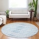 preview thumbnail 46 of 47, Premium Washable Super Soft Watercolor Ombre Stripes Mayfield Rug Blue - 8' x 8'