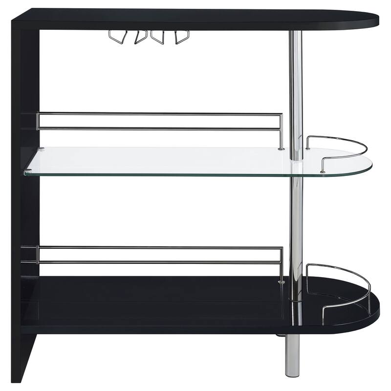 Adolfo Rectangular 2-tier Home Bar Table