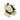 Peony Bush x 5 Blooms Cream Artificial Set of 2 - 17"H x 12" x 12"