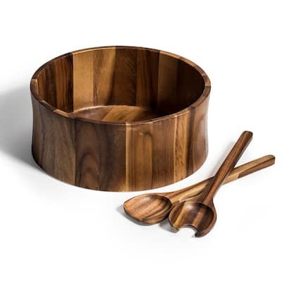 Extra Large Salad Bowl with Servers