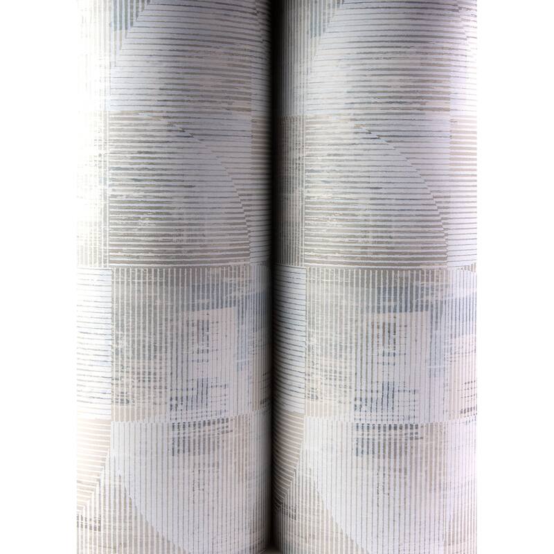 A-Street Prints Woodbine Neutral Abstract Geometric Wallpaper