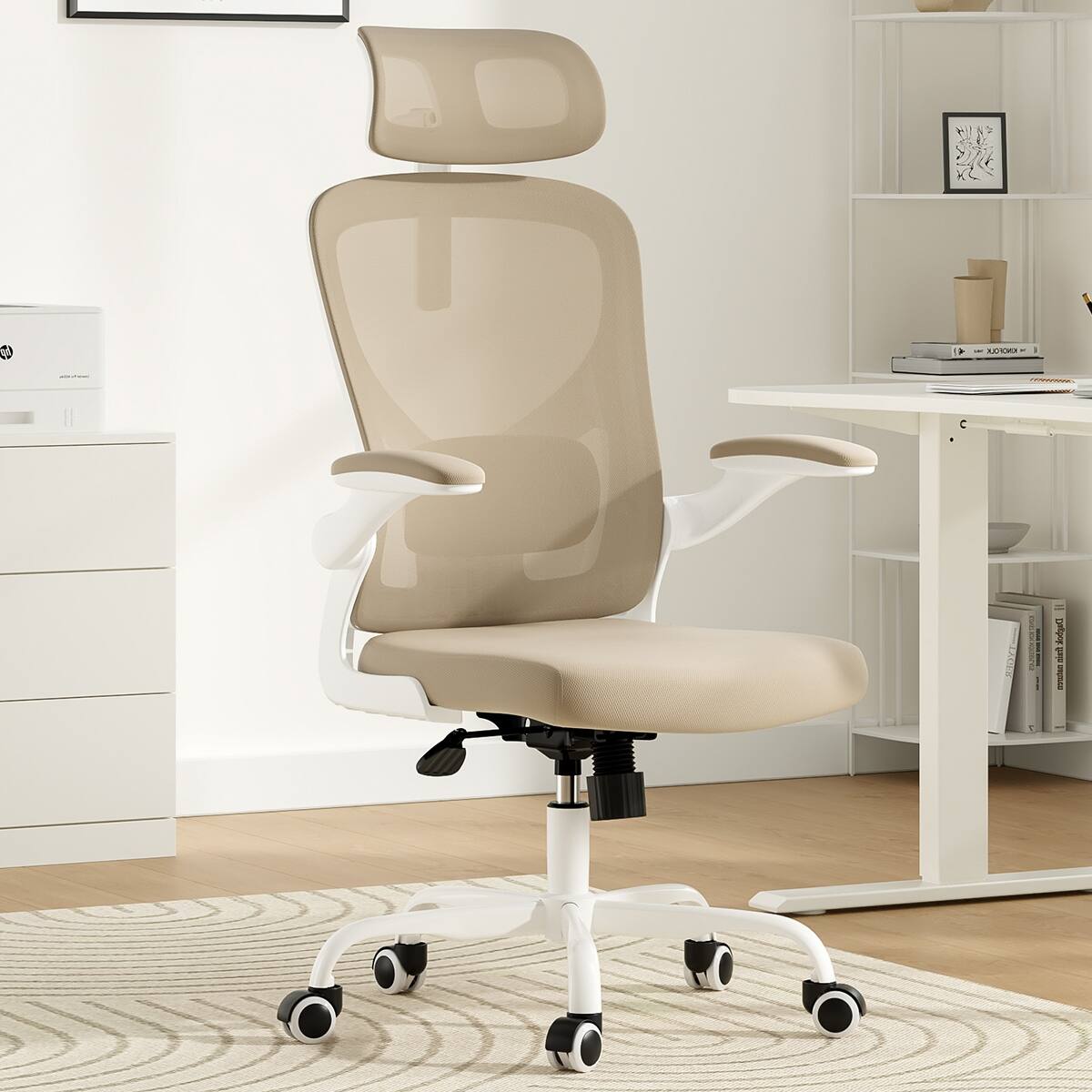 Option khaki,White